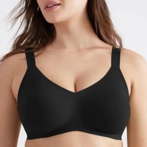 Knix Padded V-neck Bra Sz 5 Black